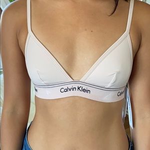 Calvin Klein cotton triangle bra
